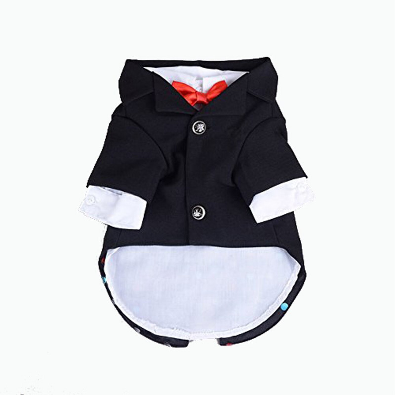 Big Dog Tuxedo pidulik pulmapidu kikilipsasabadega, kostüümid suurtele koertele. kostüümid koerale 3-osaline ülikond