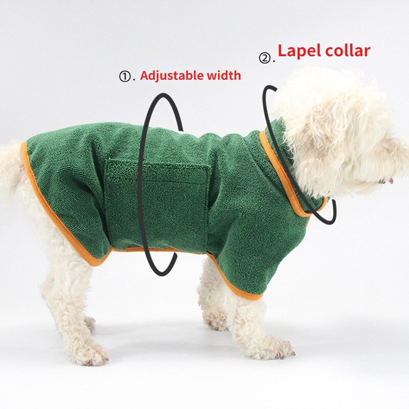 Koerte kiirelt kuivav vannirätik Lemmiklooma vett imav vannimantel suur ja väike koerte puhastus Keha mähkimine ja kuivatamine Lemmikloomatoodete varustus