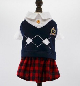 Pet Dog Bumbac Făcut Frumos Mic Fustă Îmbrăcăminte pentru câini Iarnă Haine amuzante Cățeluș Weed Redingotă Hoopet DC704