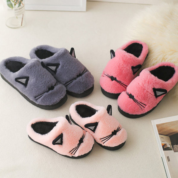 Moderne papuče za djevojčice s uchijem i toplom postavom