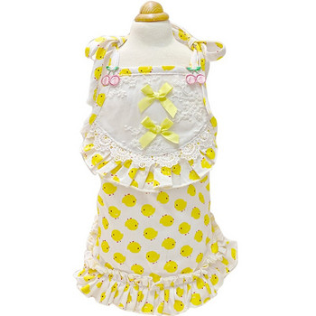 Ρούχα για σκύλους Καλοκαιρινά λεπτά Teddy Bichon Princess Sling Φούστα με κορδόνια Μικρά ρούχα για κατοικίδια