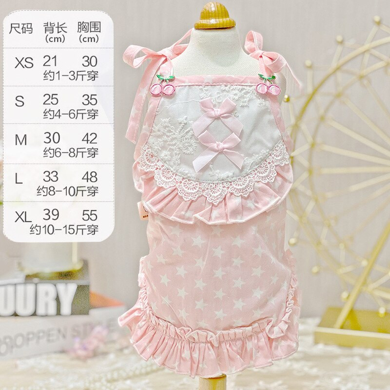 Oblečenie pre psov, letné tenké plyšové oblečenie pre psov, princezná, šnurovacia sukňa, oblečenie pre malé domáce zvieratá