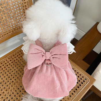 Φόρεμα με δαντέλα για σκύλους χειμώνα Γάτα Chihuahua Doggy Pet Clothing Φούστα Yorkie Pomeranian Shih Tzu Maltese Poodle Bichon Ρούχα για κατοικίδια XXS