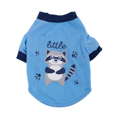 Vasaros naminio šuns katės apranga animacinių filmų usūrinio rašto priekinių kojų minkšti marškinėliai viršutinė liemenė