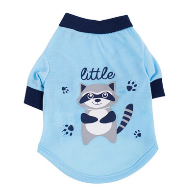 Vasaros naminio šuns katės apranga animacinių filmų usūrinio rašto priekinių kojų minkšti marškinėliai viršutinė liemenė