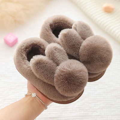 Detské plyšové papučky v troch farbách