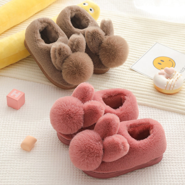 Detské plyšové papučky v troch farbách