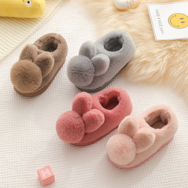 Detské plyšové papučky v troch farbách