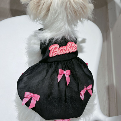 Сладко облекло за домашни кучета Барби Очарователна пролетна рокля за кучета за малки и средни кучета Чихуахуа Теди Пудел Куче Пола на принцеса