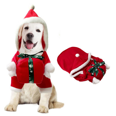 Christmas Dog Clothes Holiday Outfit Pet Christmas Clothes Running Riding On Pet For Medium Large Sized New Year Pets Clothing