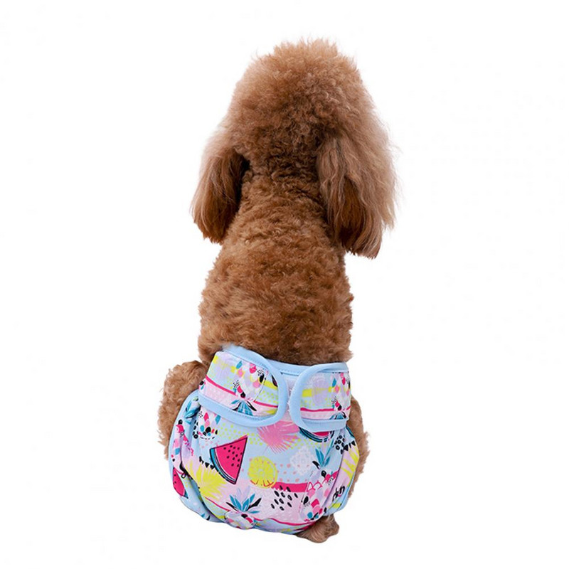 Praktiškos šunų higieninės kelnaitės, minkštos poliesterio, patogios mėnesinių kelnės naminiams gyvūnėliams mėnesinėms