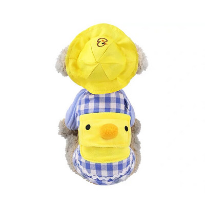 Odjeća za kućne ljubimce Pas Mačka Mala žuta patka Crtani ruksak Proljeće Jesen Odijelo Psić Mačić Slatki ljubimac Prozračna odjeća na dvije noge