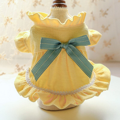 Letné oblečenie pre šteniatka Šaty Oblečenie pre psov Oblečenie pre domáce zvieratá Oblečenie pre psov Doplnky pre psov Čipkované jarné dievčenské šaty