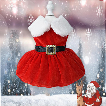 Коледна модна рокля на принцеса за домашни любимци Косплей облекло Удобна мека пола за обличане Стоки за домашни любимци Празнични подаръци