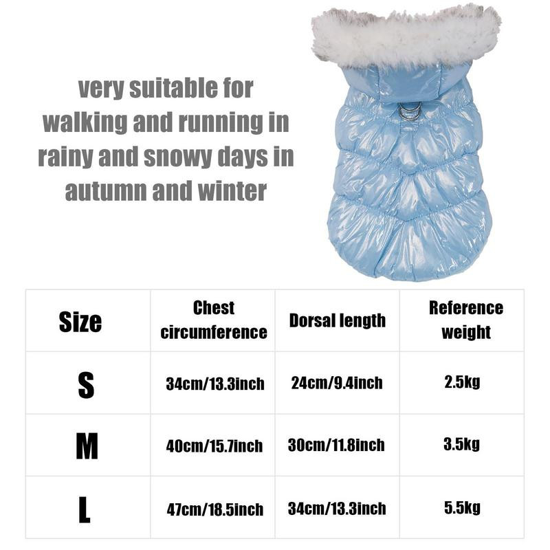 Zimski kaput za kućne ljubimce Udobna jakna za štene za hladno vrijeme Odjeća za kućne ljubimce od flisa Odjeća Odjeća s rupom za povodac za male i srednje kućne ljubimce