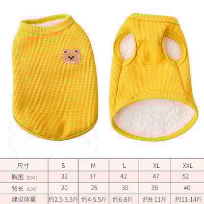 Vesta s vaflovým medvedíkom, oblečenie pre malých psov, priedušný tenký plyšový medvedík, jarné oblečenie pre malých a stredne veľkých psov, letné oblečenie