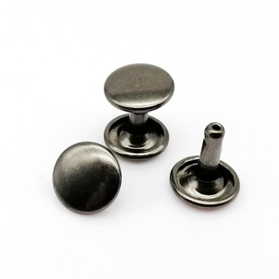 50 rinkinių 6/8/10 mm Aukštos kokybės metalinis dvigubas dangtelis, šoninis apvalus kniedės, odinis diržas, piniginės krepšys, batų drabužiai, nagų galvutės smaigalys su įrankiu