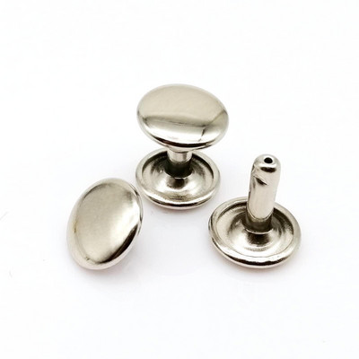 50 rinkinių 6/8/10 mm Aukštos kokybės metalinis dvigubas dangtelis, šoninis apvalus kniedės, odinis diržas, piniginės krepšys, batų drabužiai, nagų galvutės smaigalys su įrankiu