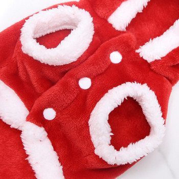 Ρούχα για σκύλους για κατοικίδια Χριστουγεννιάτικα ρούχα για σκύλους γάτας αλκών για μικρούς μεσαίους σκύλους Ζεστό φεστιβάλ παλτό για σκύλους