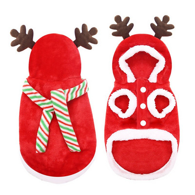 Lemmiklooma koerte riided Kassipõdra kostüüm Jõuluriided väikestele ja keskmistele koertele Soojad festivali mantlid koerte riided