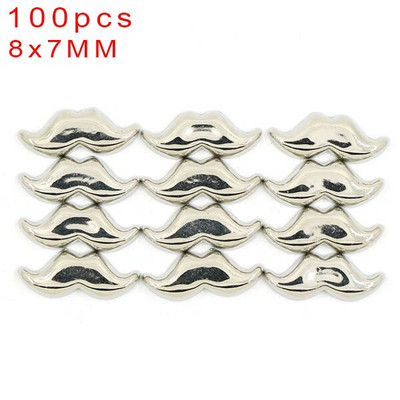 100Pcs 6/8/10/12mm Κώνος Πλαστικές καρφιά και καρφιά 2 τρύπες Ράψτε CCB Δερμάτινα πριτσίνια Ασημί Χρυσό Μαύρο Punk DIY Χειροτεχνίες για τσάντες