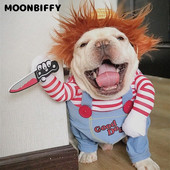 Naminių gyvūnėlių Helovino Cosplay kostiumų rinkinys Poliesteris Juokingi šuniui Helovino drabužiai Samurajų stačias kostiumas Suknelė Katėms Šunims Priedai