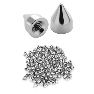 100 vnt. Žvaigždės Kniedės Sidabrinis Metalas Oda Amatai „Pasidaryk pats“ Smeigės Spygliai Dėmės Nailhead Rokas Punk Drabužiai Drabužių Siuvimo Apdaila