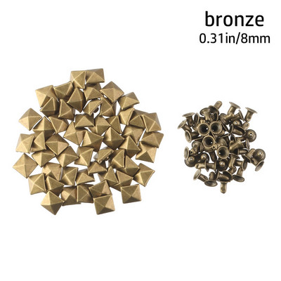 100 vnt. Žvaigždės Kniedės Sidabrinis Metalas Oda Amatai „Pasidaryk pats“ Smeigės Spygliai Dėmės Nailhead Rokas Punk Drabužiai Drabužių Siuvimo Apdaila