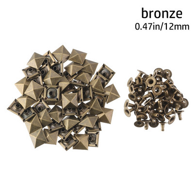 100 vnt. Žvaigždės Kniedės Sidabrinis Metalas Oda Amatai „Pasidaryk pats“ Smeigės Spygliai Dėmės Nailhead Rokas Punk Drabužiai Drabužių Siuvimo Apdaila