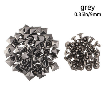 100 vnt. Žvaigždės Kniedės Sidabrinis Metalas Oda Amatai „Pasidaryk pats“ Smeigės Spygliai Dėmės Nailhead Rokas Punk Drabužiai Drabužių Siuvimo Apdaila