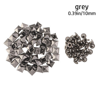 100 vnt. Žvaigždės Kniedės Sidabrinis Metalas Oda Amatai „Pasidaryk pats“ Smeigės Spygliai Dėmės Nailhead Rokas Punk Drabužiai Drabužių Siuvimo Apdaila