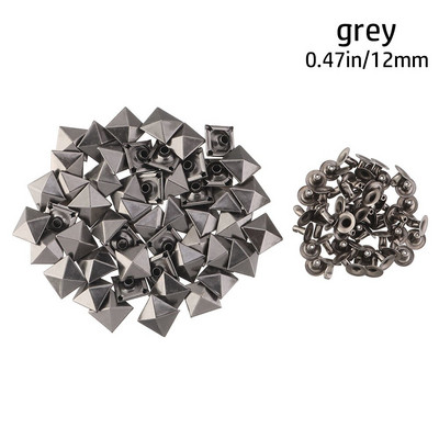 100 vnt. Žvaigždės Kniedės Sidabrinis Metalas Oda Amatai „Pasidaryk pats“ Smeigės Spygliai Dėmės Nailhead Rokas Punk Drabužiai Drabužių Siuvimo Apdaila