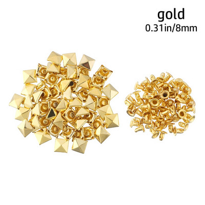 100 vnt. Žvaigždės Kniedės Sidabrinis Metalas Oda Amatai „Pasidaryk pats“ Smeigės Spygliai Dėmės Nailhead Rokas Punk Drabužiai Drabužių Siuvimo Apdaila