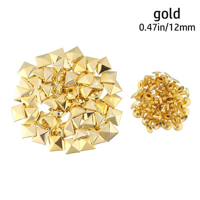 100 vnt. Žvaigždės Kniedės Sidabrinis Metalas Oda Amatai „Pasidaryk pats“ Smeigės Spygliai Dėmės Nailhead Rokas Punk Drabužiai Drabužių Siuvimo Apdaila