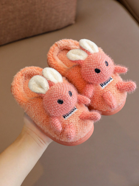 Domáce papuče a papučky pre dievčatá s nápisom a aplikáciou