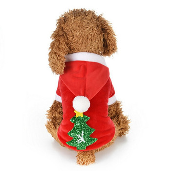 Legendog Коледен костюм за домашни любимци Топла сладка мека качулка за кучета Коледни дрехи за домашни любимци Облекло за котки Зимно облекло за коте Коте