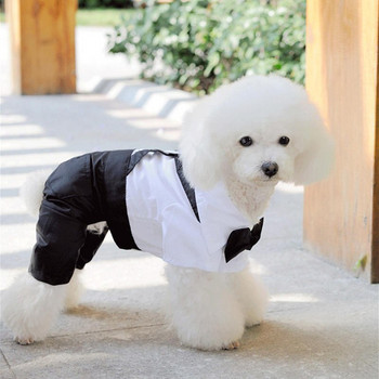 Pet Dog Fashion Western Style Μαλακά βαμβακερά συμπαγή ρούχα Φθινοπωρινά χειμερινά σετ για μικρά σκυλιά DC770