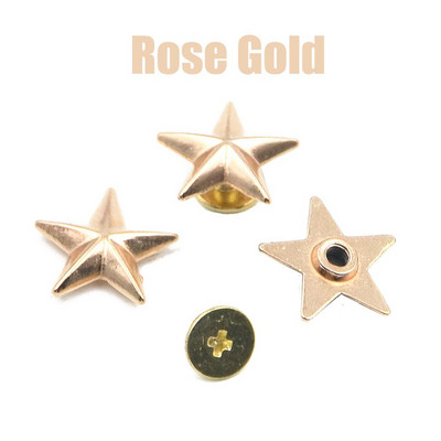 10tk Metallist täht Needid Naastud Naelad Täpid Nööbid Nahk Käsitöö DIY Vöökoti jaoks Scrapbooking Kingad Kork Sildid Riided Aksessuaarid