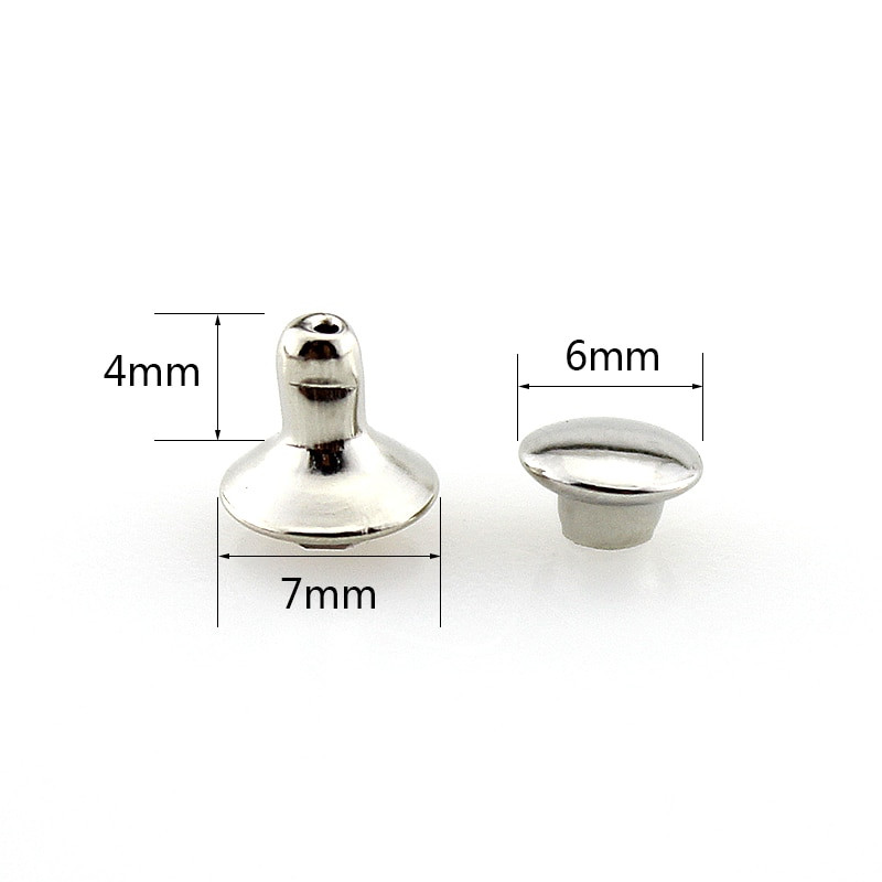 100 komplekti/partii 7mm Mood Värvilised kivikivid Nahale needid Vask kristallist naelu meisterdamiseks tarvikud riided kotid kaunistus