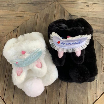 Λούτρινα αυτιά κουνελιού Ρούχα για κατοικίδια Ζεστό παλτό γάτας για το φθινόπωρο και το χειμώνα Rabbit Dog Λούτρινο βαμβακερό ψεύτικο γούνινο κουτάβι γατάκι