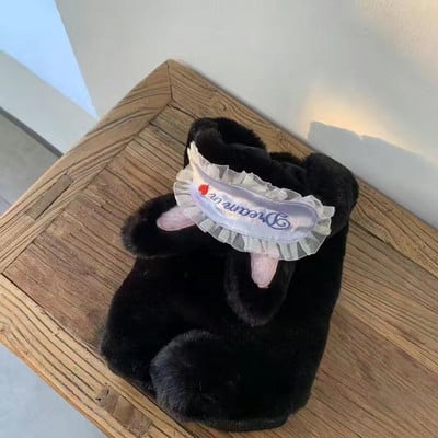 Plyšové oblečenie pre domáce zvieratá s králičími ušami, teplý kabát pre mačky na jeseň a v zime, králik, pes a plyšová bavlna, umelá kožušina, mačiatko, šteňa