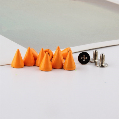 50 de seturi 7*10 mm, tip glonț, știfturi și țepi colorate pentru haine, bricolaj, nituri de îmbrăcăminte pentru geanta din piele, pantofi