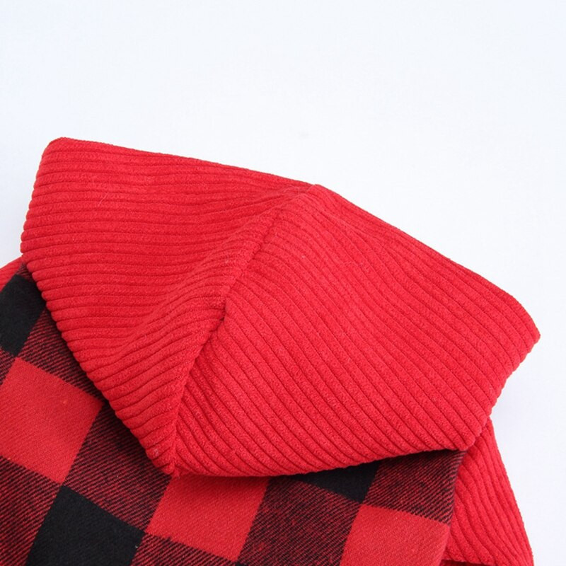 Suknelė su languotu šunų gobtuvu, šilta minkšta šuns megztinio sijono apranga su skrybėle Rudens ir žieminiai augintinio paltai