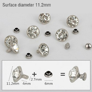 30-100Sets Crystal Kalnų krištolas Kniedės Diamante Studs DIY Amatai Drabužių Krepšys Oda Dekoras Rebite Spikes Stiklas Gręžtuvas Nagas