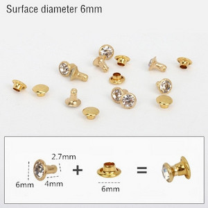 30-100Sets Crystal Kalnų krištolas Kniedės Diamante Studs DIY Amatai Drabužių Krepšys Oda Dekoras Rebite Spikes Stiklas Gręžtuvas Nagas