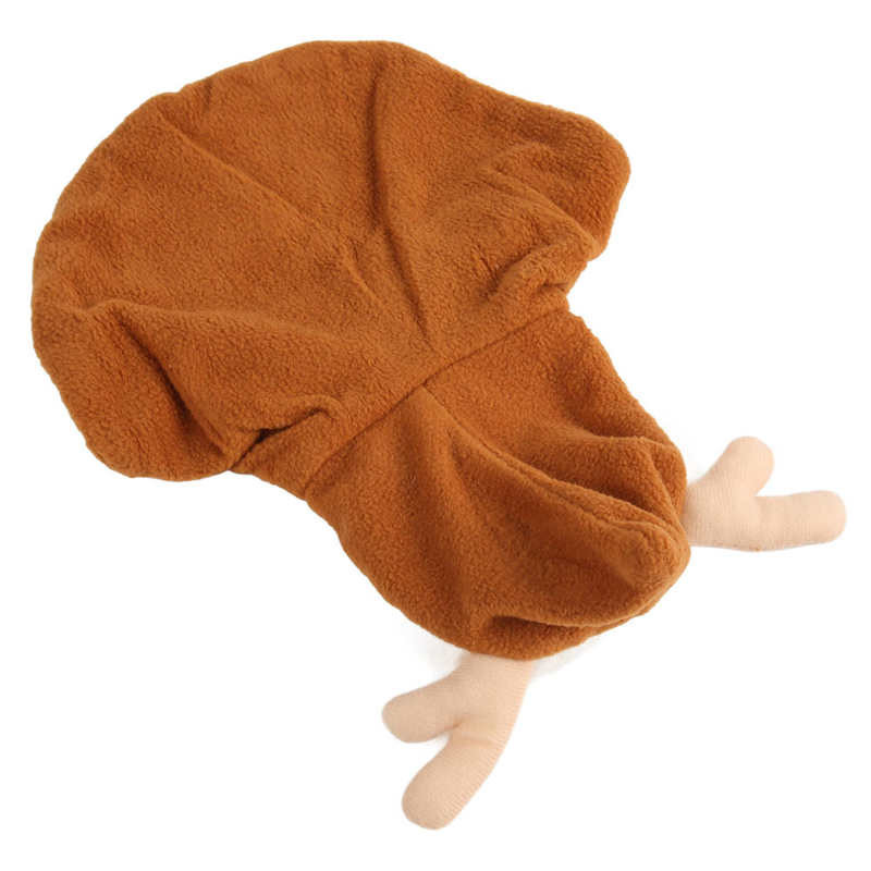 Drăguț câine costum de elan de Crăciun moale, cald, larg, la modă, cățeluș, elan, haină cu glugă pentru câini de talie mică, haine de petrecere pentru animale de companie