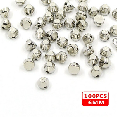 100 vnt. Siuvamosios kniedės CCB piramidinės kūgio kniedės Visų rūšių plastikinės smeigės Sidabrinis Auksas Juodi Spygliai Odiniams Drabužiams Aksesuarai Pasidaryk pats