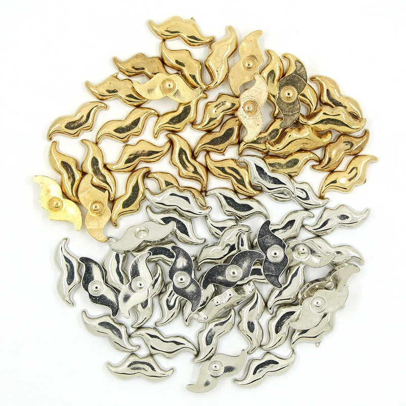 100 vnt. Siuvamosios kniedės CCB piramidinės kūgio kniedės Visų rūšių plastikinės smeigės Sidabrinis Auksas Juodi Spygliai Odiniams Drabužiams Aksesuarai Pasidaryk pats