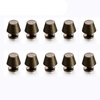 10 seturi 10mm 12mm nituri cu șurub din spate Șuruburi de metal în formă de găleată cuie pentru articole de îmbrăcăminte din piele, curea artizanală, piese de decorare a portofelului