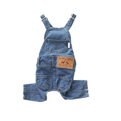 Madingi šunų drabužiai Džinsiniai džinsai Suknelė Kombinezonas Paltas Striukė berniukui Mergaitei Šuns Drabužiai Pora Gyvūnų Prancūzų Buldogo Aprangos Kombinezonai